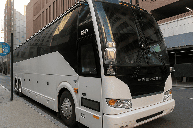 a Charter Bus Rental Laguna Niguel coach bus
